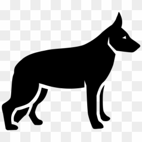 Dog, HD Png Download - german shepherd silhouette png