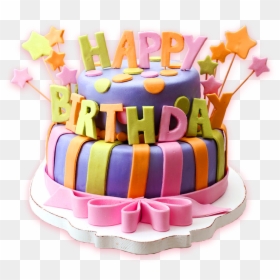 Happy Birthday Cake Png, Transparent Png - birthday cake silhouette png