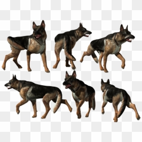 Old German Shepherd Dog, HD Png Download - german shepherd silhouette png