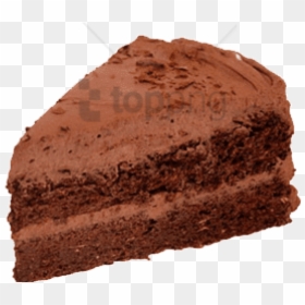 Piece Of Chocolate Cake Png, Transparent Png - birthday cake silhouette png