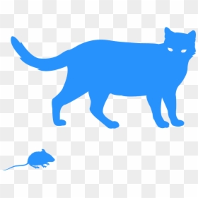 Cat Silhouette, HD Png Download - minnie mouse silhouette png