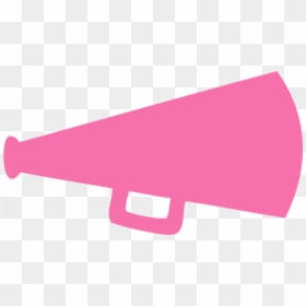 Pink Cheer Megaphone Clipart, HD Png Download - cheerleader clipart png
