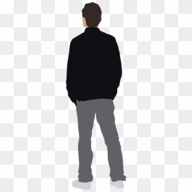 Person Silhouette Png Architectural, Transparent Png - standing silhouette png