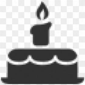 Date Of Birth Icon Green, HD Png Download - birthday cake silhouette png