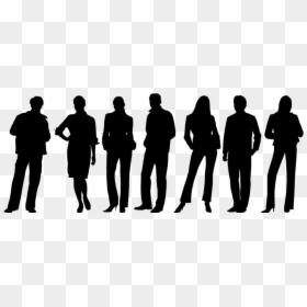 Anonymous Group Of People, HD Png Download - standing silhouette png