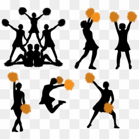 Cheerleader Vector, HD Png Download - cheerleader clipart png