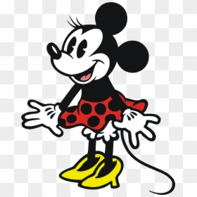Red Vintage Minnie Mouse, HD Png Download - minnie mouse red png