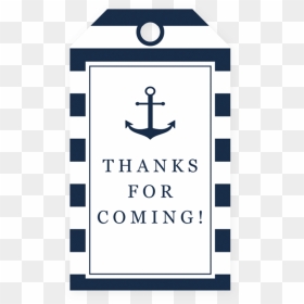 Gift Tag Template Png - Nautical Thank You Tag, Transparent Png - gift tag template png