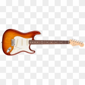 Fender 2017american Pro Stratocaster Rw Electric Guitar - Fender Stratocaster Red, HD Png Download - fender stratocaster png
