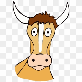 Long Horn Bull Drawings, HD Png Download - suprised face png