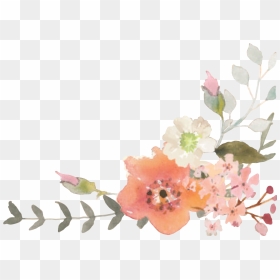 Transparent Fall Flower Png - Autumn Watercolor Flowers Png, Png Download - fall flowers png