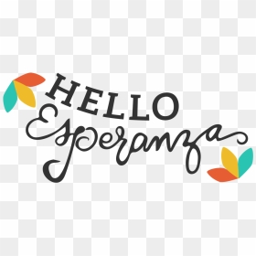 Hello Clipart Hola - Calligraphy, HD Png Download - hola png