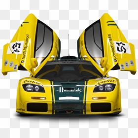 Mclaren P1 Gtr Front Car Yellow Png Image - Elon Musk Crashed Mclaren F1, Transparent Png - front of car png