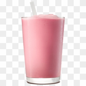 Strawberry Milkshake Png Image - Creme De Morango No Copo, Transparent Png - milk shake png