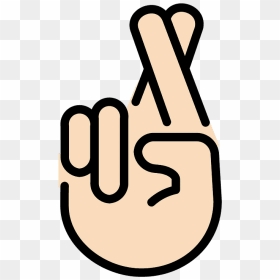 Crossed Fingers Emoji Clipart - Portable Network Graphics, HD Png Download - fingers crossed png