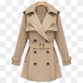 Coat Png Background - Trench Coat Women Beige, Transparent Png - trench coat png
