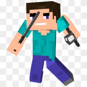 Minecraft - Animated Steve Transparent, HD Png Download - minecraft png images