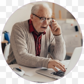 Senior Circle Picbecome A Client-01, HD Png Download - elderly png