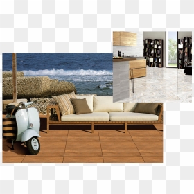 Decoração Casa De Praia, HD Png Download - tile floor png