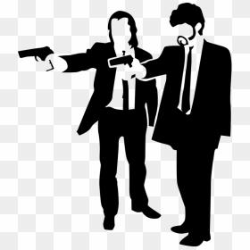 John Travolta And Samuel L - Pulp Fiction Disegno, HD Png Download - samuel l jackson png