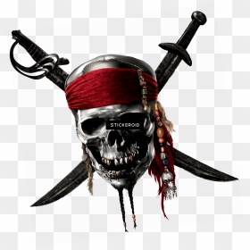 Pirates Of The Caribbean Skull Sign - Pirates Of The Caribbean Sign, HD Png Download - pirate skull and crossbones png