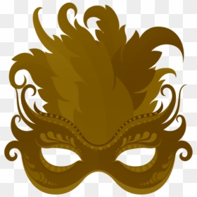 Gold Masquerade Mask Clipart, HD Png Download - gold masquerade mask png