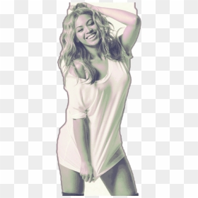 Remixed Sticker Beyonce Blackandwhite - Beyonce Don T Lie, HD Png Download - beyonce transparent png