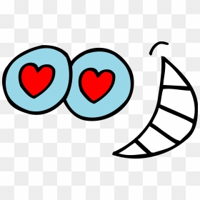 Clip Arts Related To - Heart Eyes Clip Art, HD Png Download - cute eyes png
