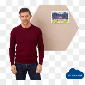 Magishape Hexagon Notice Board - Kent And Curwen 1926 Sweatshirt, HD Png Download - hexagon shape png