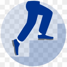 Circle, HD Png Download - person walking up stairs png