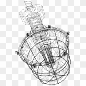 Mechanical Engineering Wireframe - Sketch, HD Png Download - barbed wire frame png