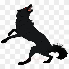 Dog Horse Silhouette Character - Transparent Angry Wolf Png, Png Download - angry dog png