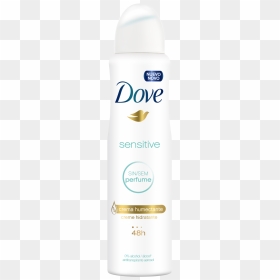 Antitranspirante Dove Aerosol Sensitive 150ml - U Logo On Deodorant, HD Png Download - dove png images