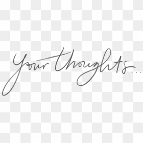 Transparent Thoughts Png - Treasure Of The Us Signature, Png Download - thoughts png