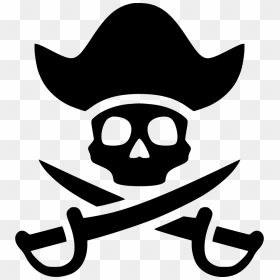 Piracy Svg Png Icon Free Download - Jolly Roger Pirate Skull And Bones Png, Transparent Png - pirate skull and crossbones png