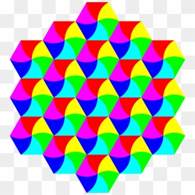 Swirly Hexagon Tessellation Clip Arts - Tessellation Art, HD Png Download - hexagon shape png