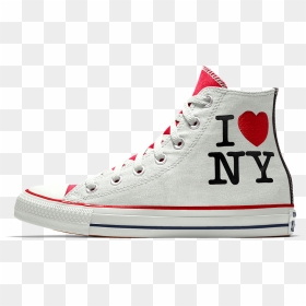 Converse Custom I Love New York High Top Shoe Size - Love New York Converse, HD Png Download - i love ny png