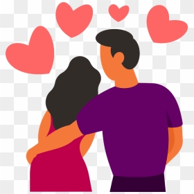 Couple In Love Clipart - People In Love Illustration, HD Png Download - love clipart png