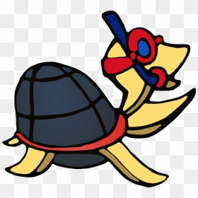 Turtle,tortoise,artwork - Running Turtle Clipart Transparent, HD Png Download - turtle cartoon png