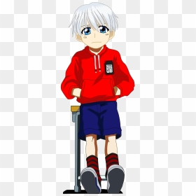Anime School Boy Kid, HD Png Download - sad guy png