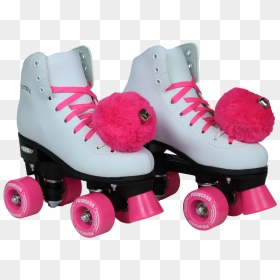 Womens Roller Skates With Pom Poms , Png Download - Roller Skates Pom Poms Png, Transparent Png - pom poms png
