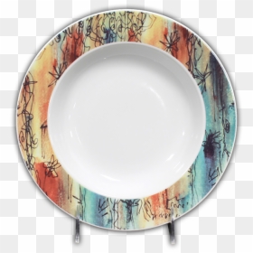 Plate Clipart Soup Bowl - Porcelain, HD Png Download - bowl of soup png