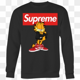 Garfield Supreme And Nike Logo Stay Stylish T-shirt - Roblox Clothing Group Logo, HD Png Download - red t shirt png