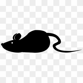 Cat Computer Mouse Silhouette Minnie Mouse, HD Png Download - computer silhouette png