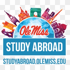 Study Abroad Logo - Ole Miss Study Abroad, HD Png Download - ole miss logo png