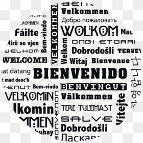 Welcome In Different Languages Png - Design, Transparent Png - bienvenido png
