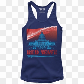 Red Wave V1 - Active Tank, HD Png Download - red wave png