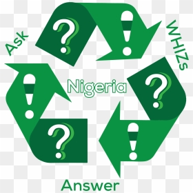 Whiz Nigeria Questions And Answer - Recycle Symbol Transparent, HD Png Download - question and answer png