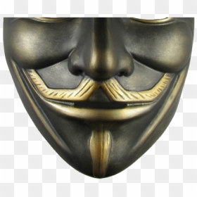 Mask Png Transparent Images - Hacker Mask Png Download, Png Download - gold masquerade mask png