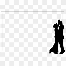 Border Silhouettes Free Stock Photo Illustration Of - Man And Woman Dancing, HD Png Download - dancing couple png